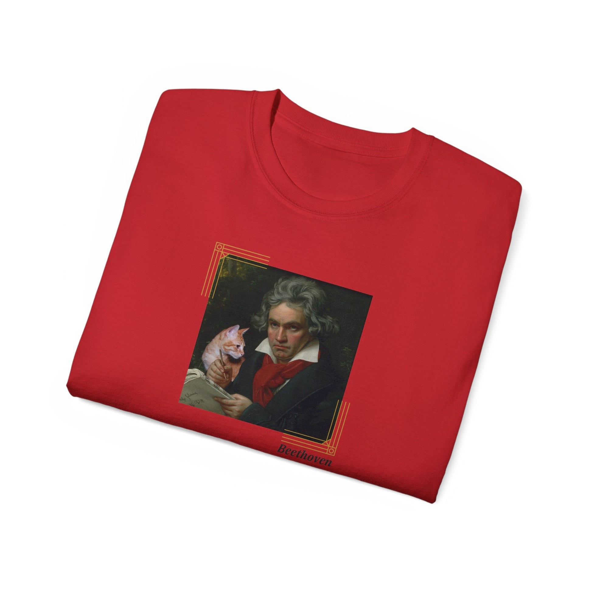 Beethoven Cat Unisex Ultra Cotton Tee - T - Shirt - Epileptic Al’s Shop