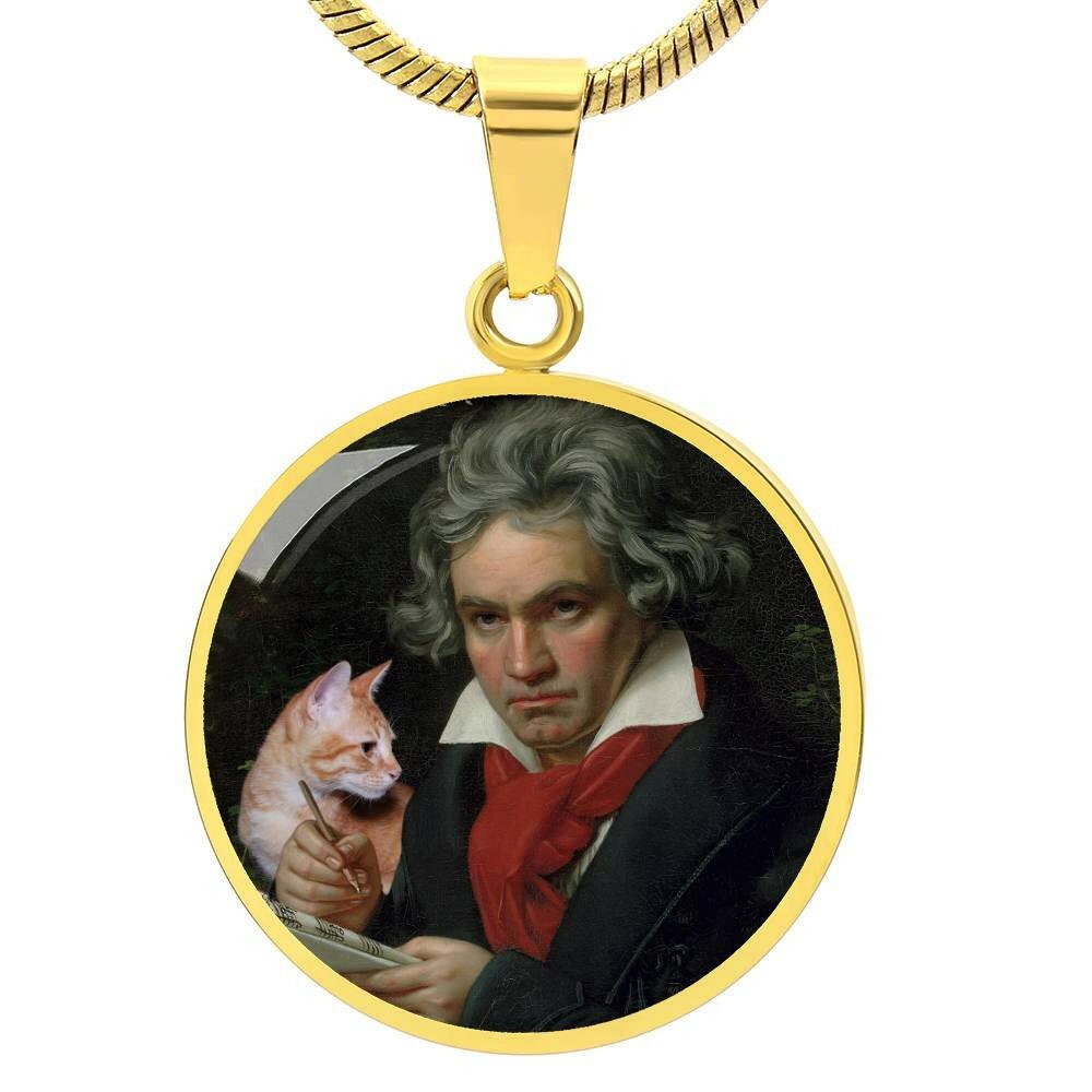 Beethoven's Cat Necklace - Jewelry - Epileptic Al’s Shop