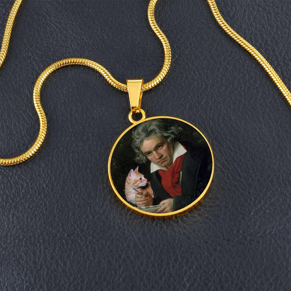 Beethoven's Cat Necklace - Jewelry - Epileptic Al’s Shop