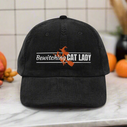 Bewitching Cat Lady Corduroy Hat - Hats - EpiAl's Shop