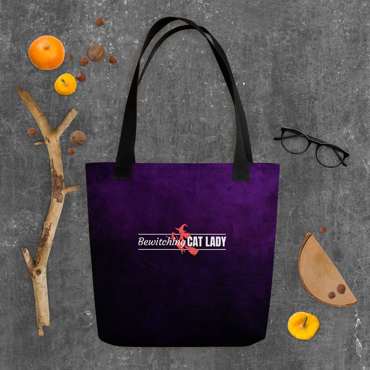 Bewitching Cat Lady Tote Bag - Bags - EpiAl's Shop