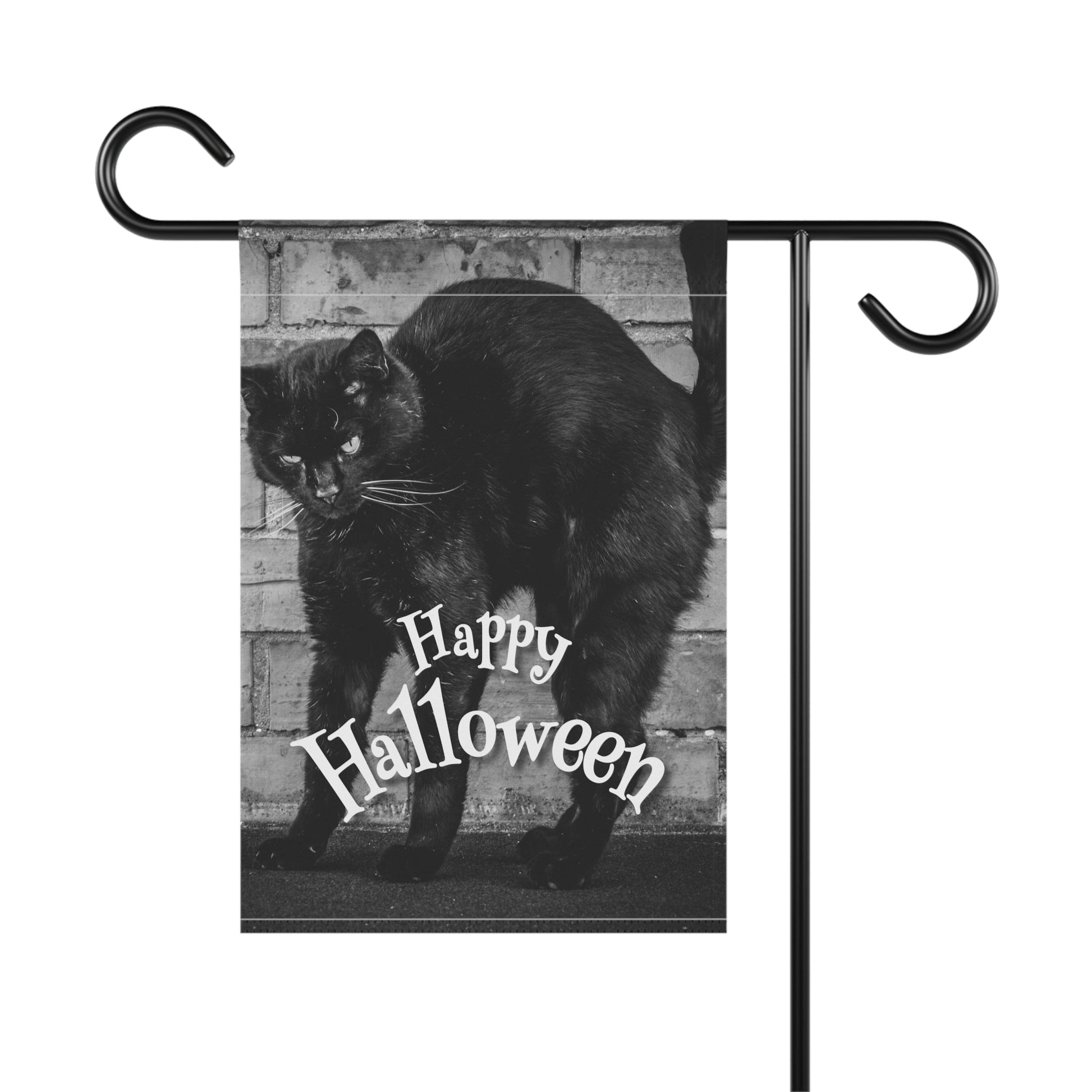 Black Cat Garden & House Banner - Outdoor Decor - EpiAl's Shop