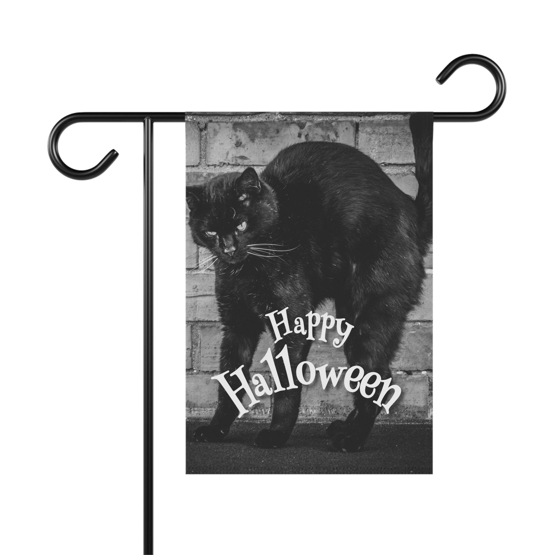 Black Cat Garden & House Banner - Outdoor Decor - EpiAl's Shop