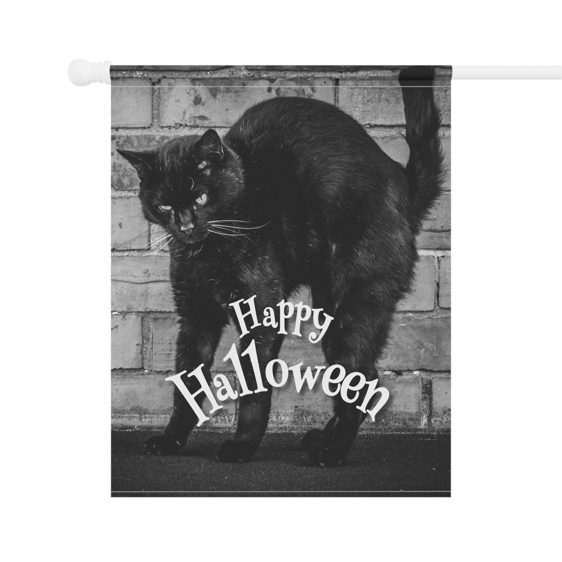 Black Cat Garden & House Banner - Outdoor Decor - EpiAl's Shop