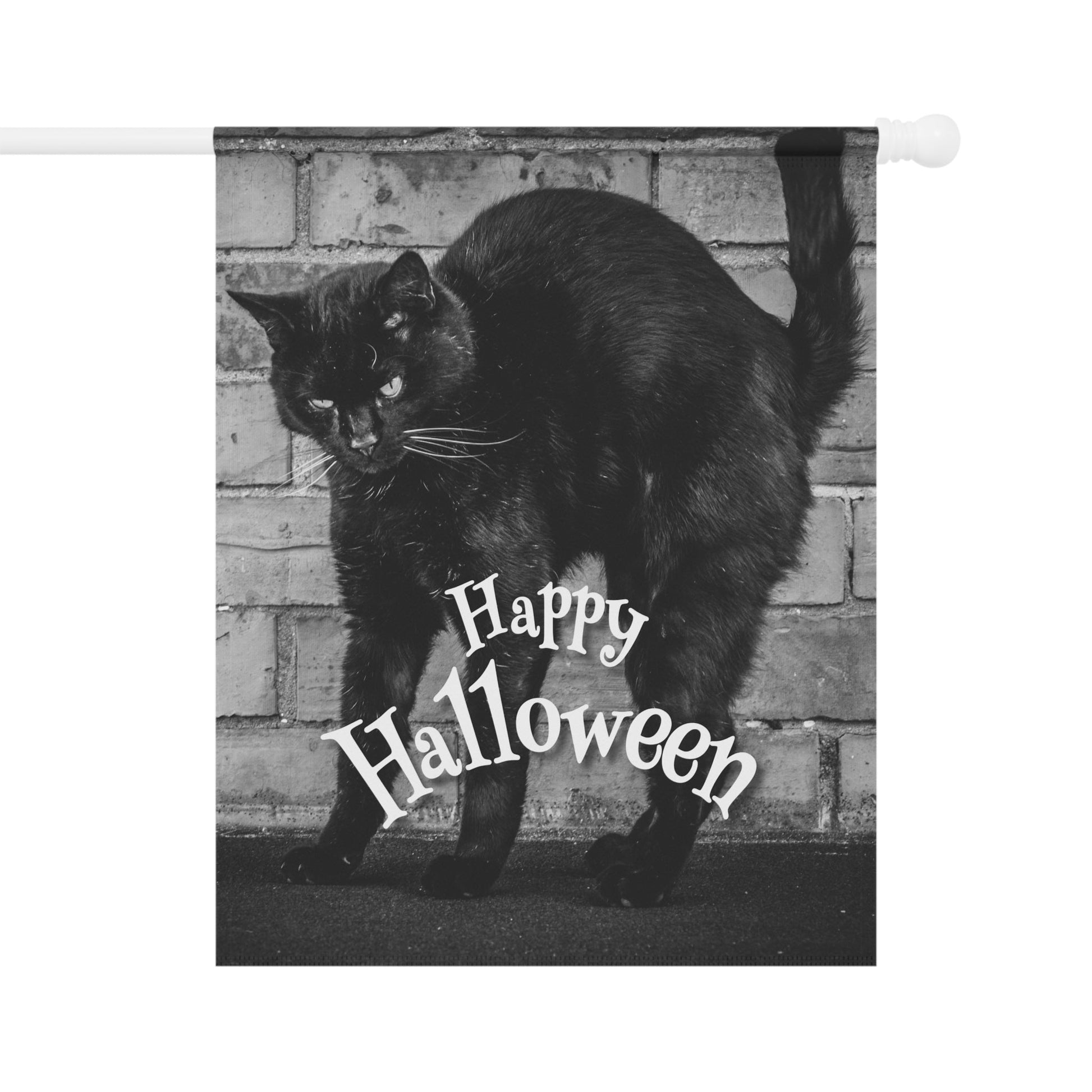 Black Cat Garden & House Banner - Outdoor Decor - EpiAl's Shop