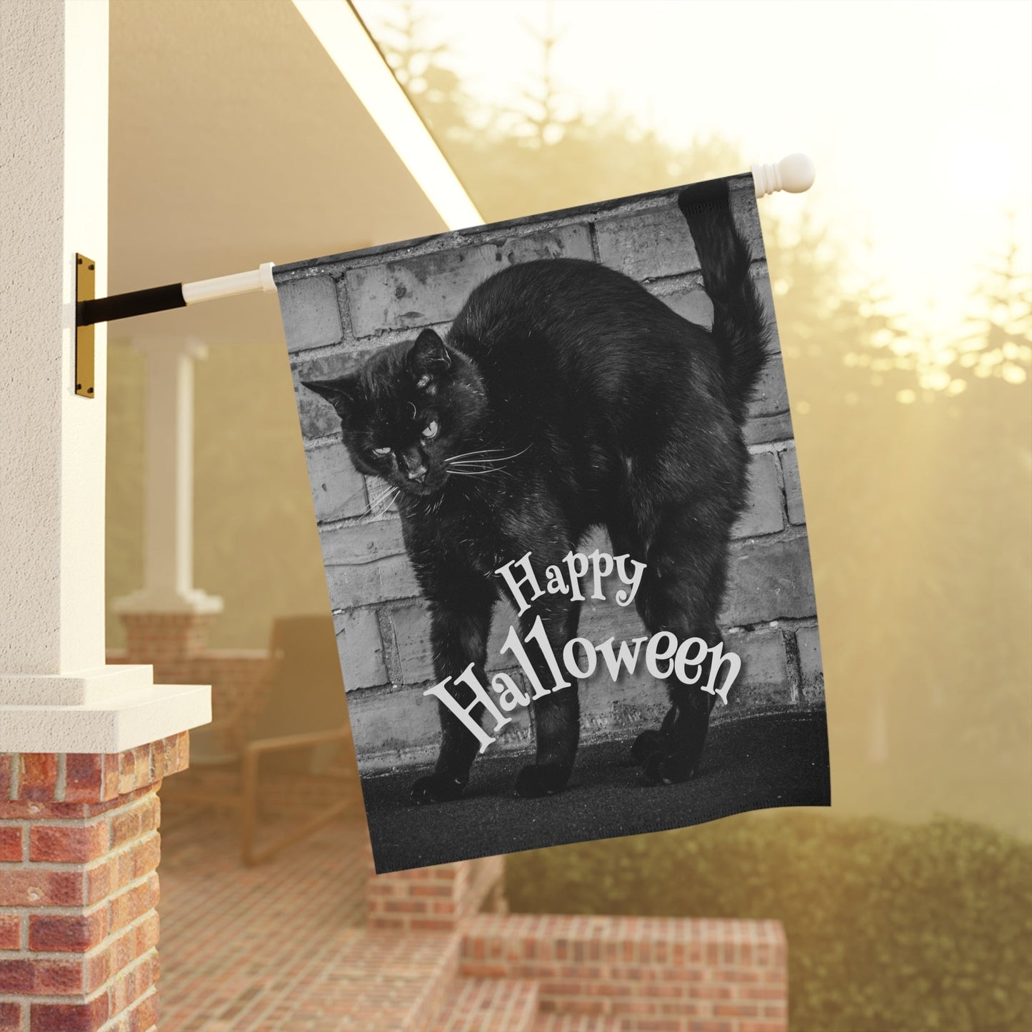 Black Cat Garden & House Banner - Outdoor Decor - EpiAl's Shop