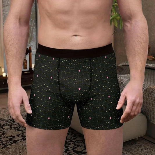 Black Cat Men's Boxer Briefs - Clothing - Epileptic Al’s Shop