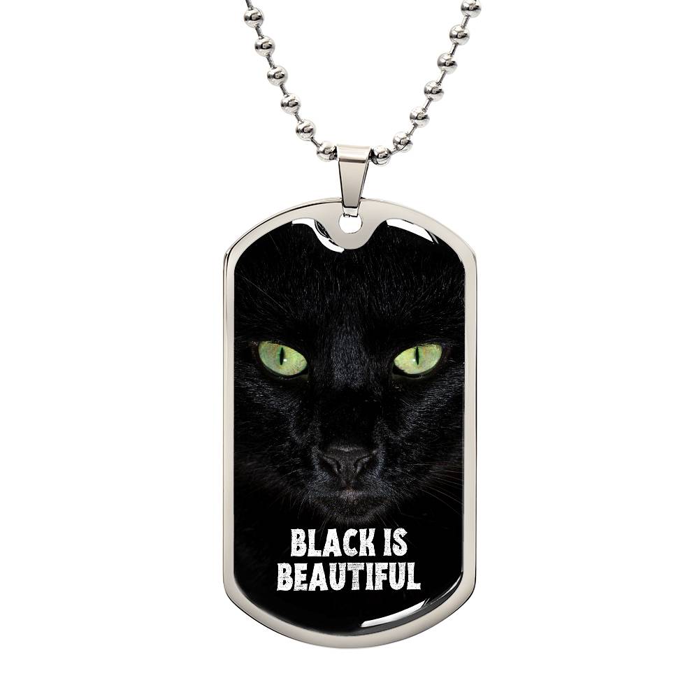 Black is Beautiful Dog Tag Necklace - Jewelry - EpiAl's Shop