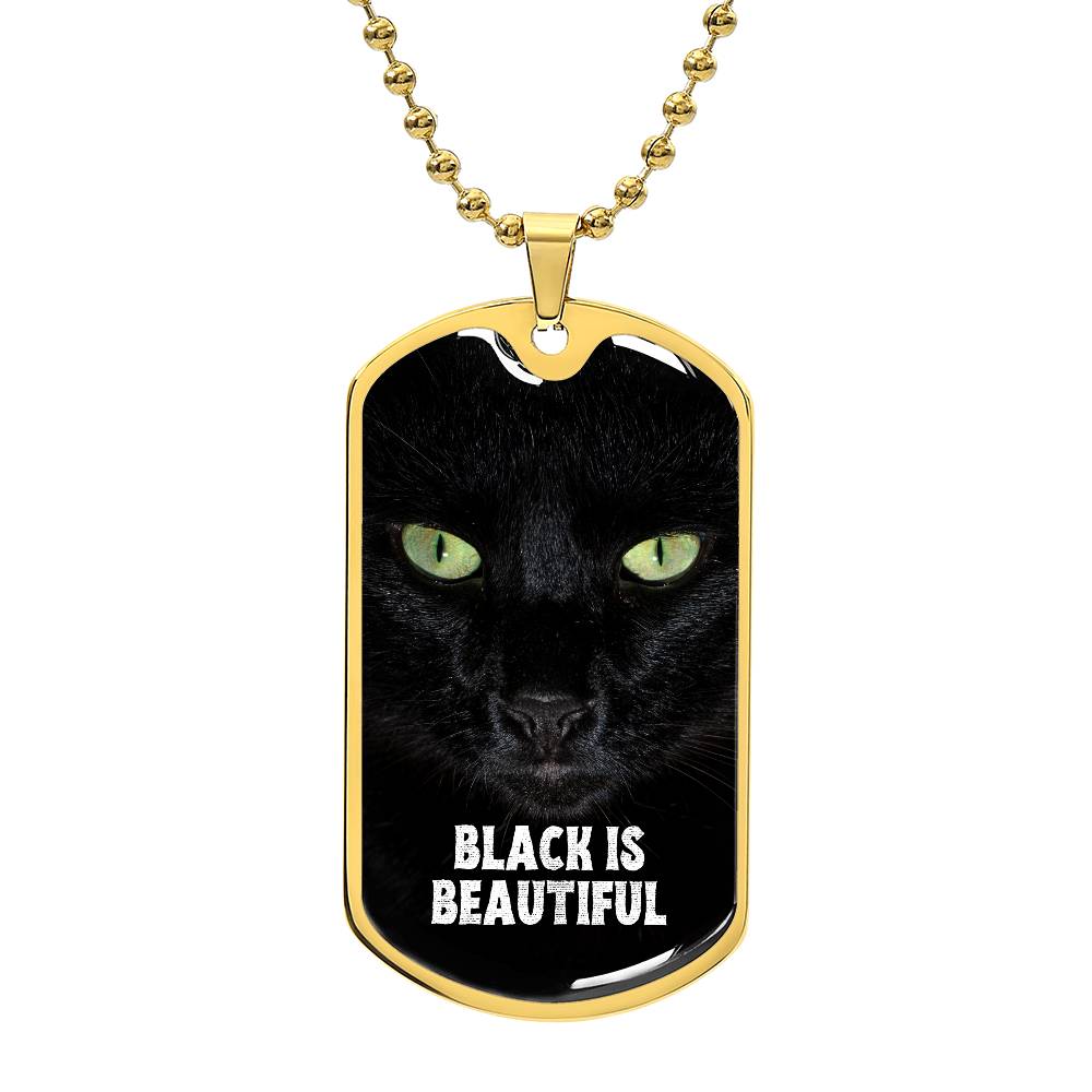 Black is Beautiful Dog Tag Necklace - Jewelry - EpiAl's Shop