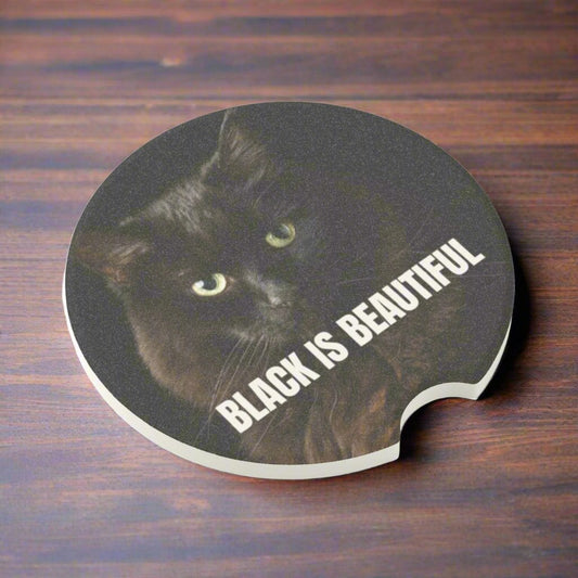 Black is Beautiful Soapstone Car Coaster - Vehicle Accessories - EpiAl's Shop