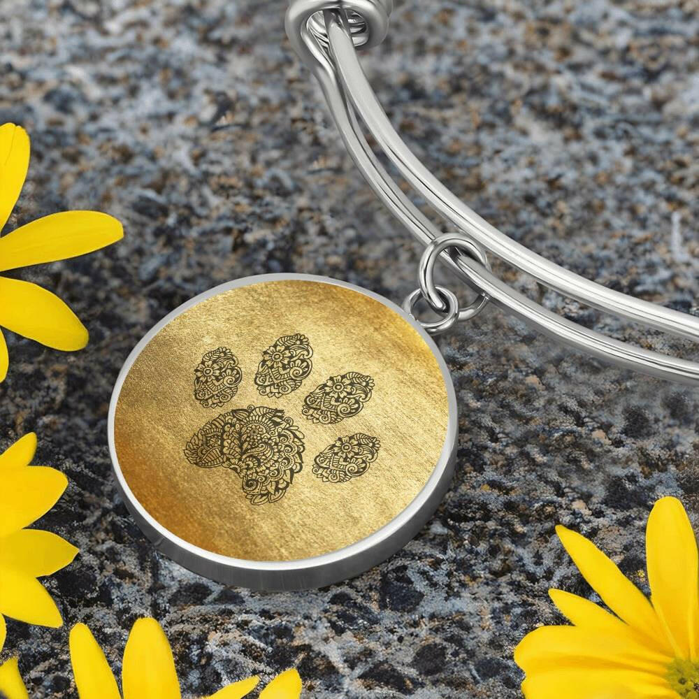 Black on Gold Paw Bracelet - Jewelry - Epileptic Al’s Shop