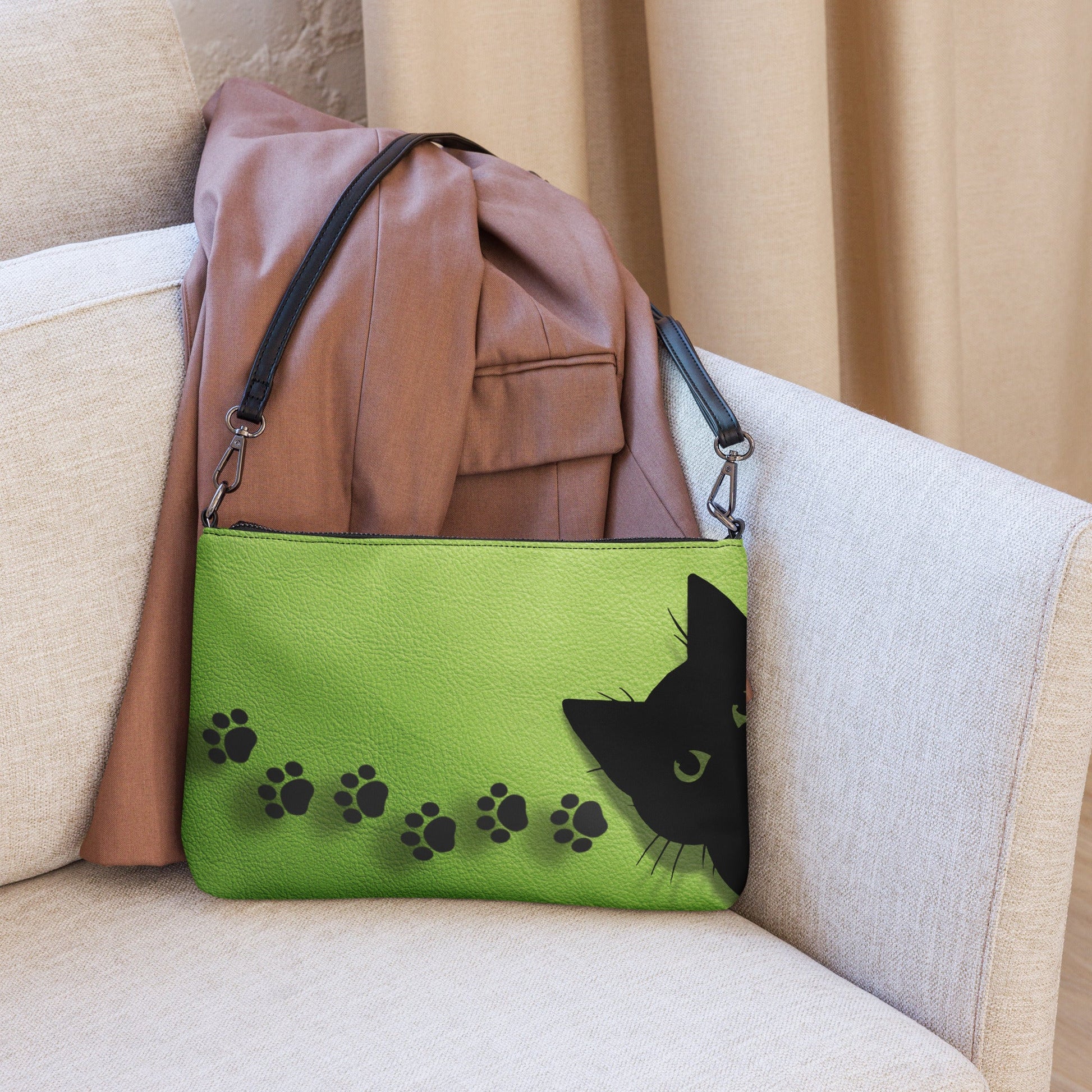 Black Peeking Cat Crossbody Bag - EpiAl's Shop