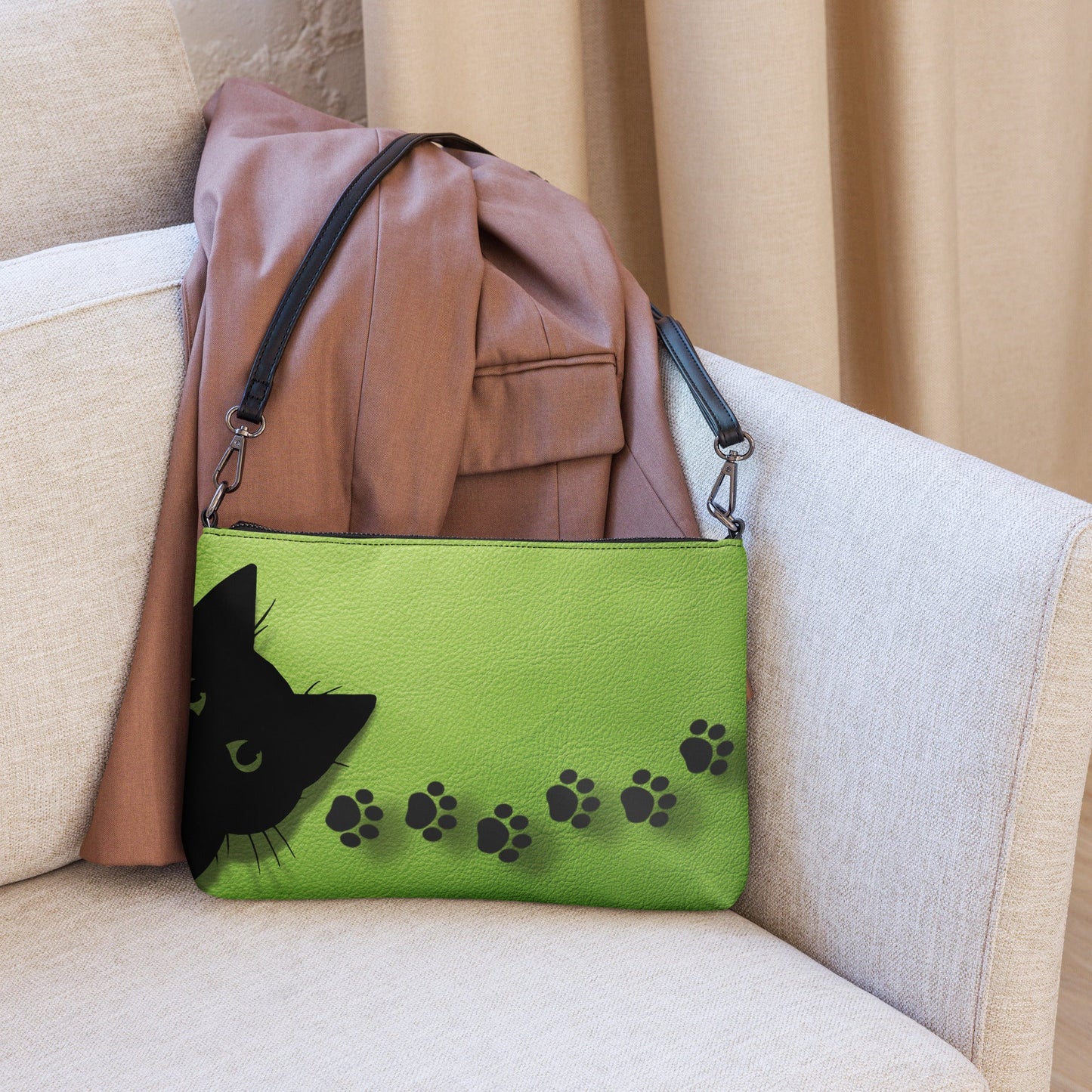 Black Peeking Cat Crossbody Bag - EpiAl's Shop