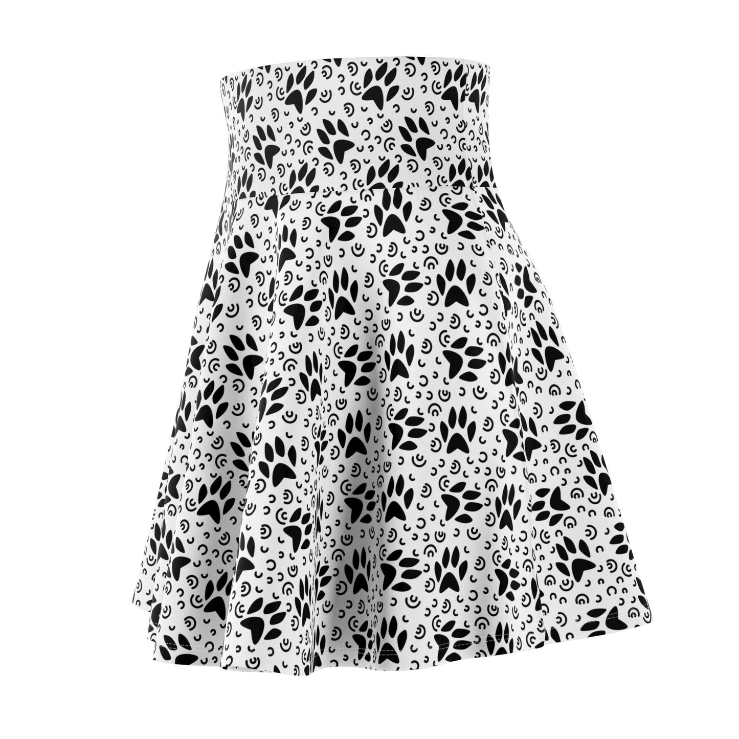 Black & White Women's Skater Skirt - All Over Prints - Epileptic Al’s Shop