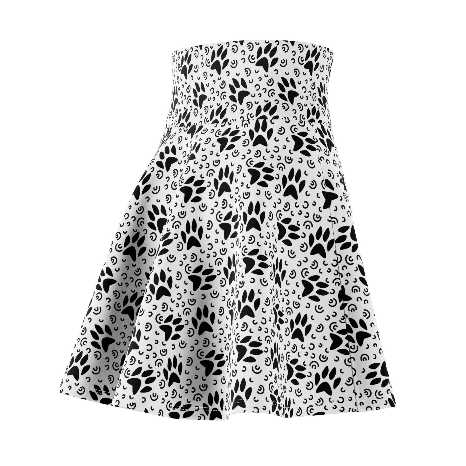 Black & White Women's Skater Skirt - All Over Prints - Epileptic Al’s Shop