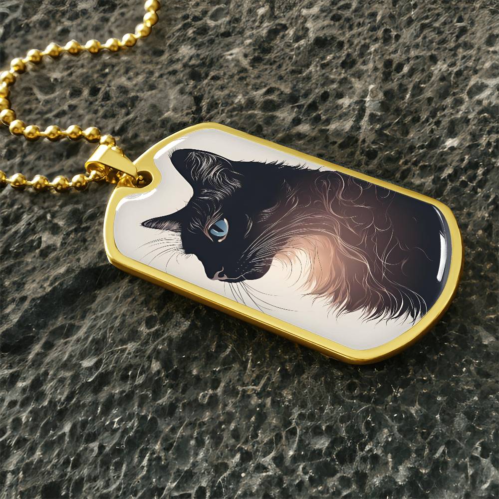 Blue Eyed Kitty Necklace - Jewelry - Epileptic Al’s Shop