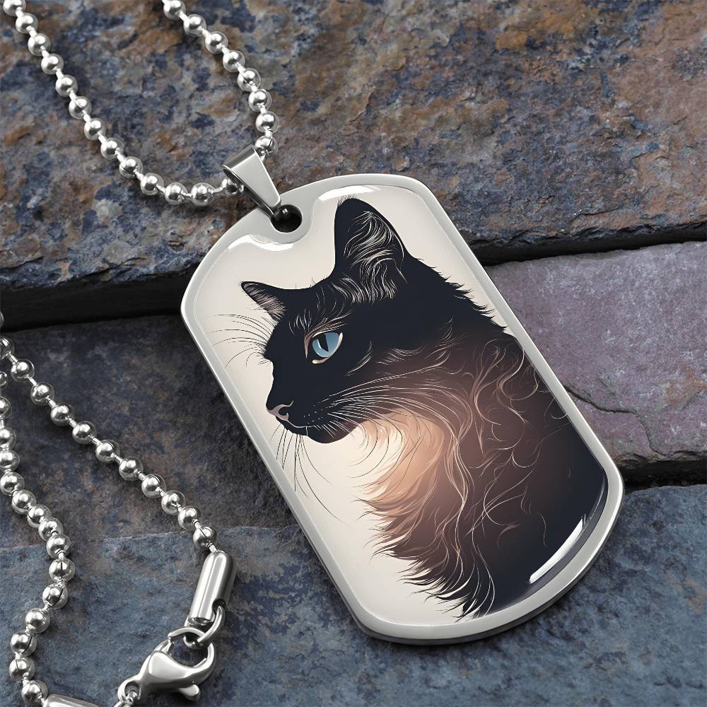 Blue Eyed Kitty Necklace - Jewelry - Epileptic Al’s Shop