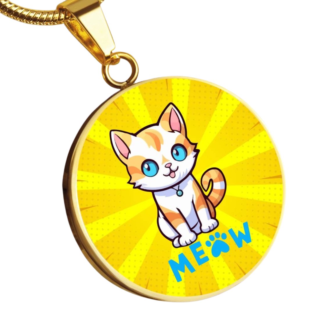 Blue Eyed Meowzer Necklace - Jewelry - Epileptic Al’s Shop