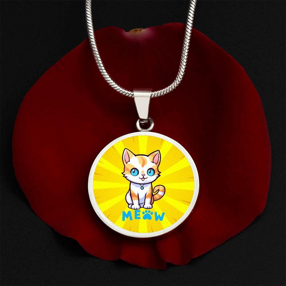 Blue Eyed Meowzer Necklace - Jewelry - Epileptic Al’s Shop