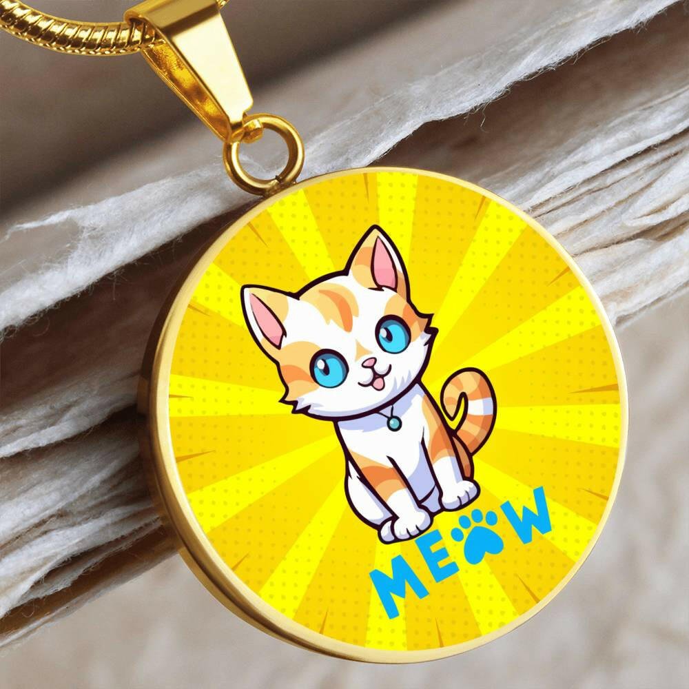 Blue Eyed Meowzer Necklace - Jewelry - Epileptic Al’s Shop