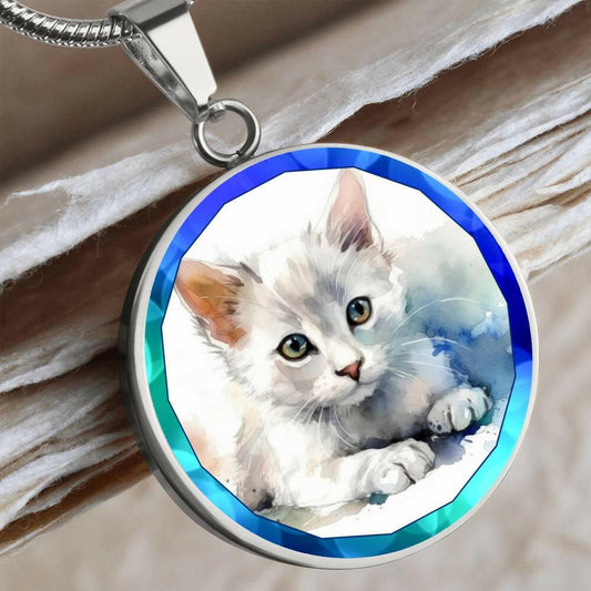 Blue Kitty Necklace - Jewelry - Epileptic Al’s Shop