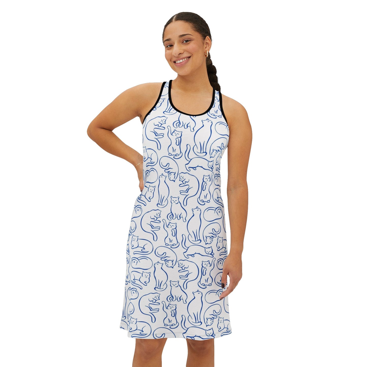 Blue Kitty Women's Racerback Dress - Tank Top - Epileptic Al’s Shop