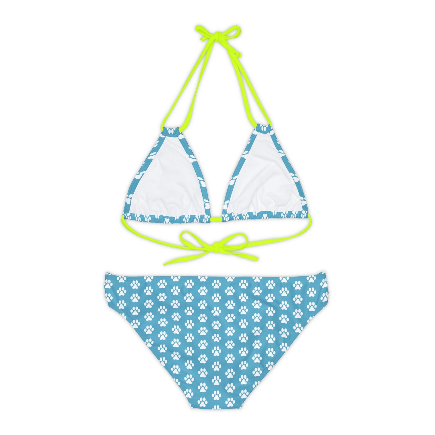 Blue Print Strappy Bikini Set - All Over Prints - Epileptic Al’s Shop