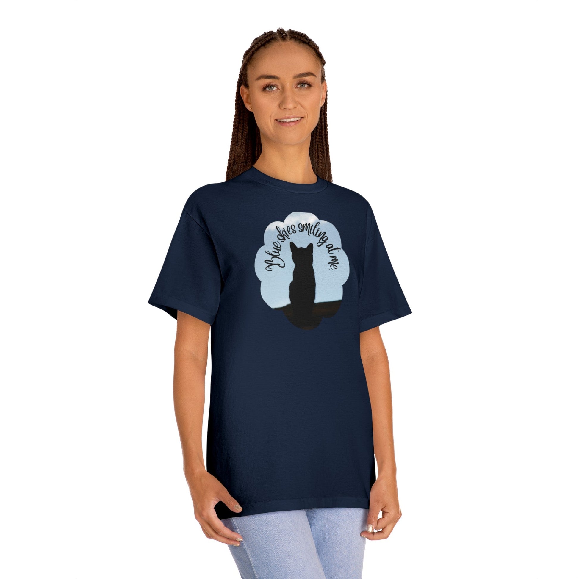Blue Skies Kitty Unisex Classic Tee - T - Shirt - Epileptic Al’s Shop