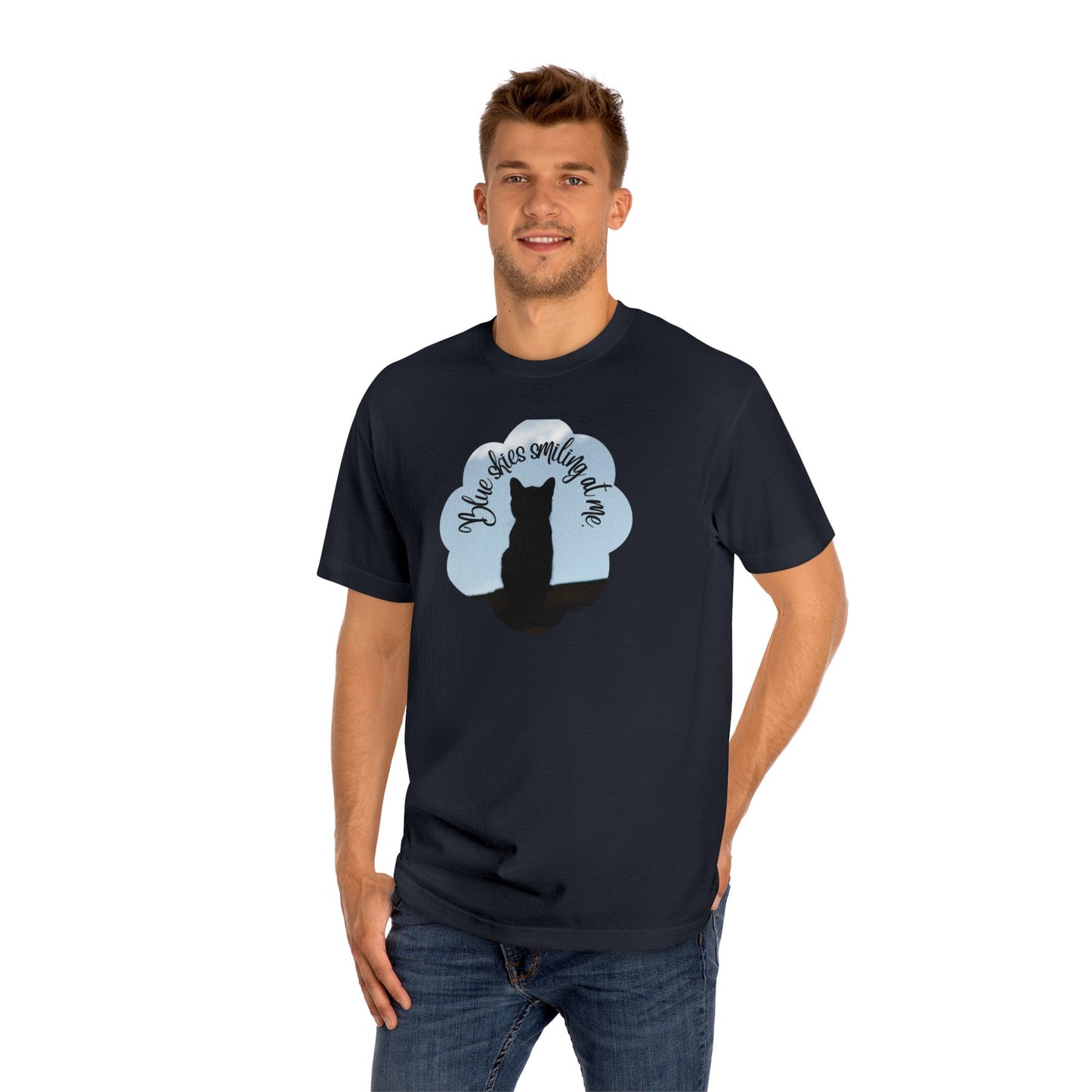 Blue Skies Kitty Unisex Classic Tee - T - Shirt - Epileptic Al’s Shop