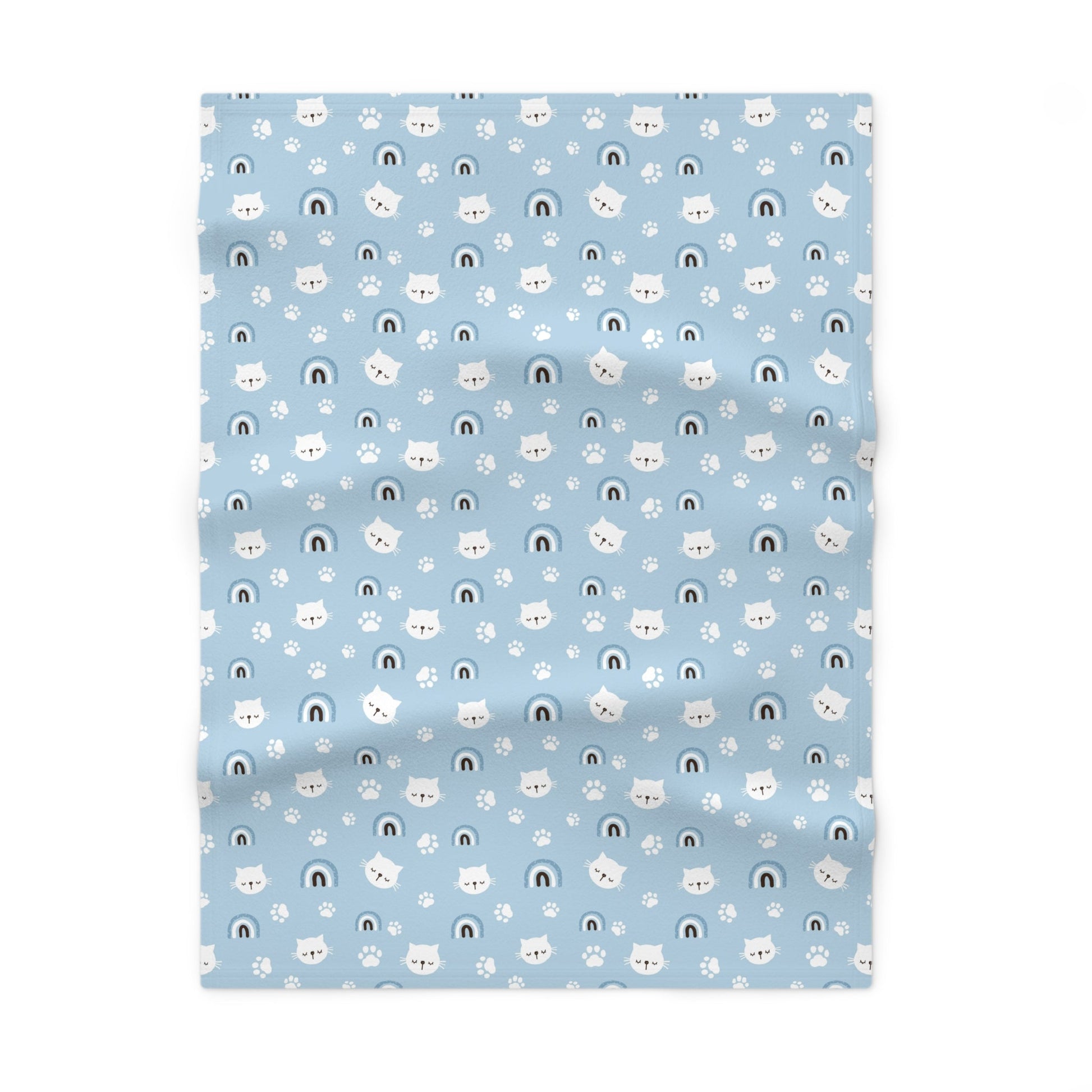 Blue Soft Kitty Fleece Baby Blanket - Beds & Blankets - Epileptic Al’s Shop