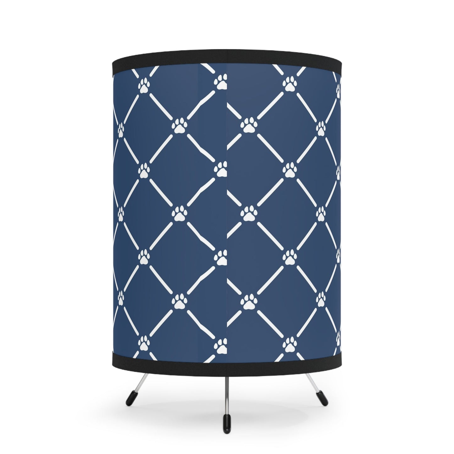 Blue & White Tripod Lamp with High - Res Printed Shade, US\CA plug - Home Decor - Epileptic Al’s Shop