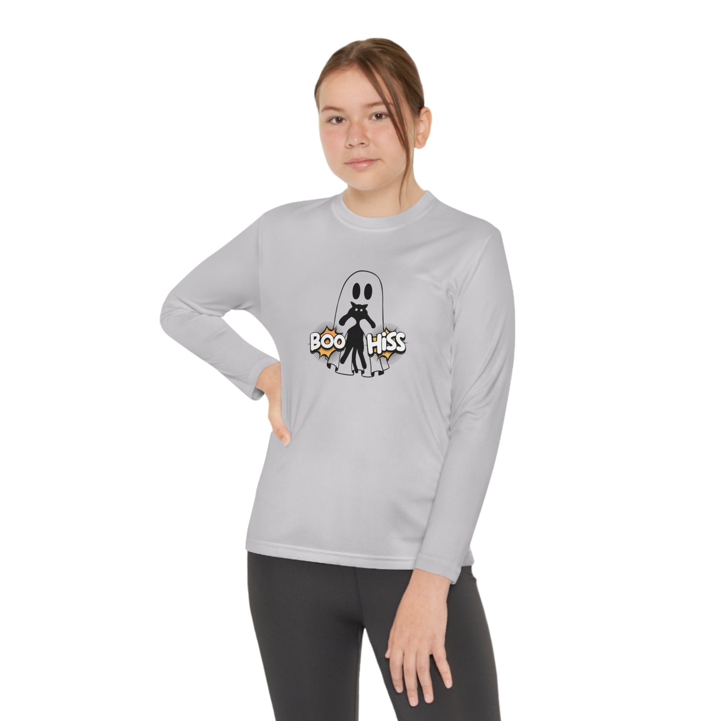 Boo Hiss Youth Long Sleeve Competitor Tee - Kids clothes - Epileptic Al’s Shop