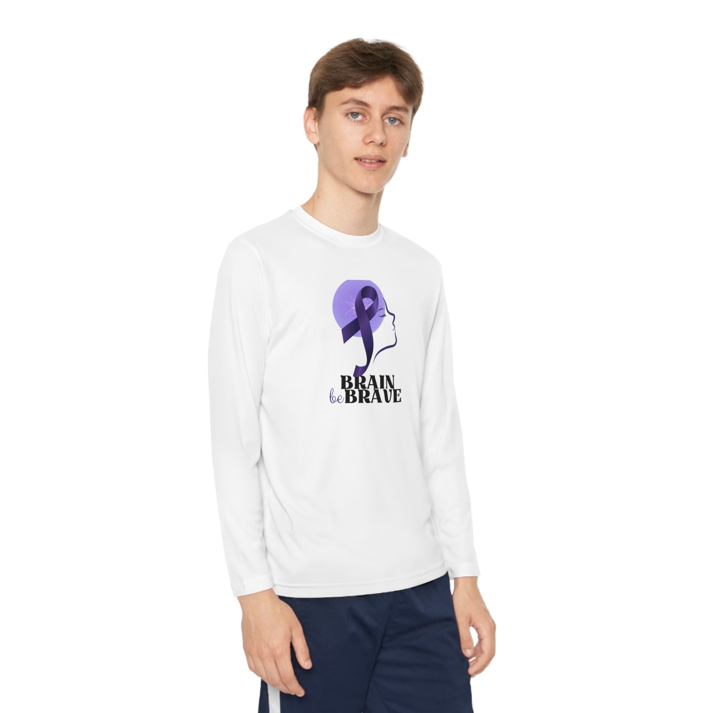 Brain Be Brave Youth Long Sleeve Competitor Tee - Kids clothes - EpiAl's Shop