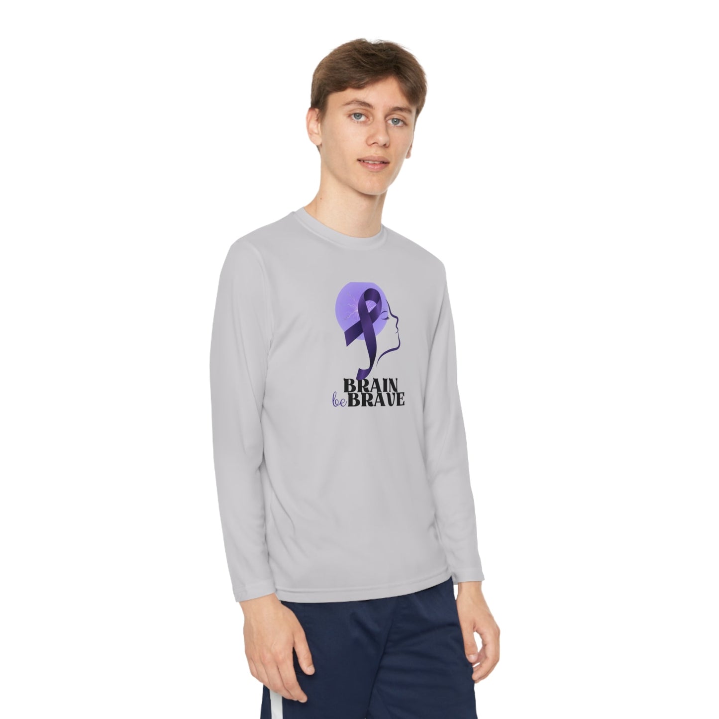 Brain Be Brave Youth Long Sleeve Competitor Tee - Kids clothes - EpiAl's Shop