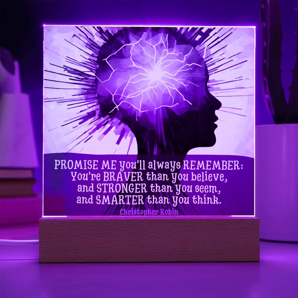 Braver Than Epilepsy Plaque - Jewelry - Epileptic Al’s Shop