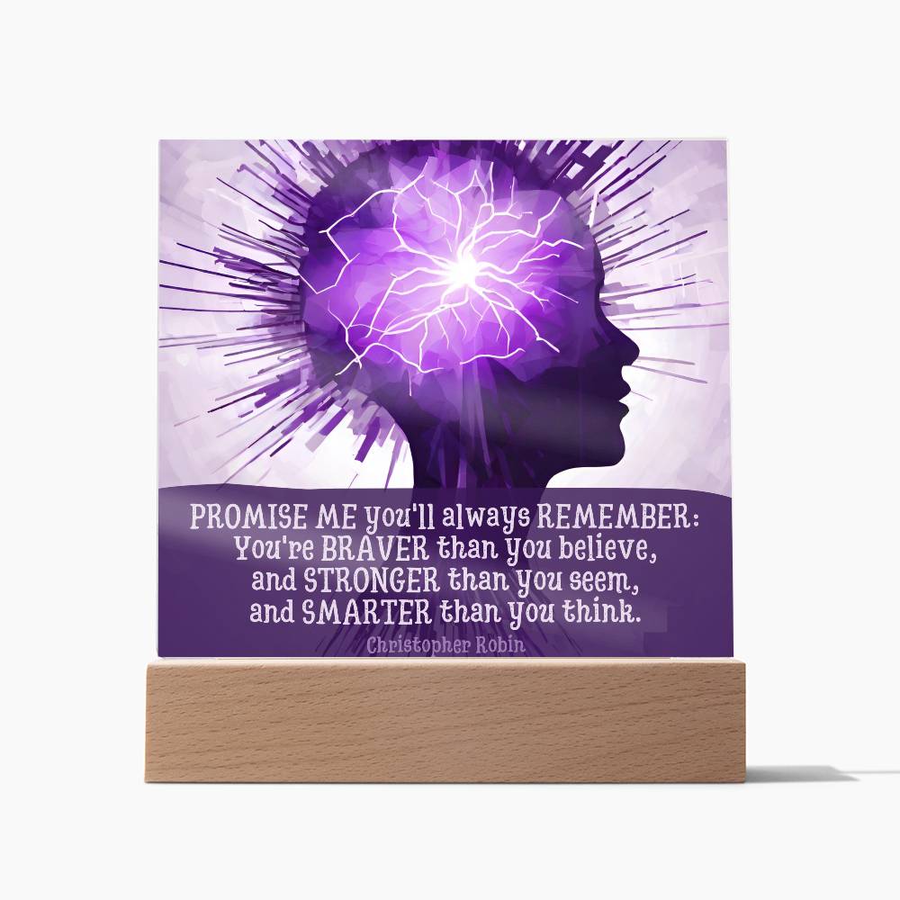 Braver Than Epilepsy Plaque - Jewelry - Epileptic Al’s Shop