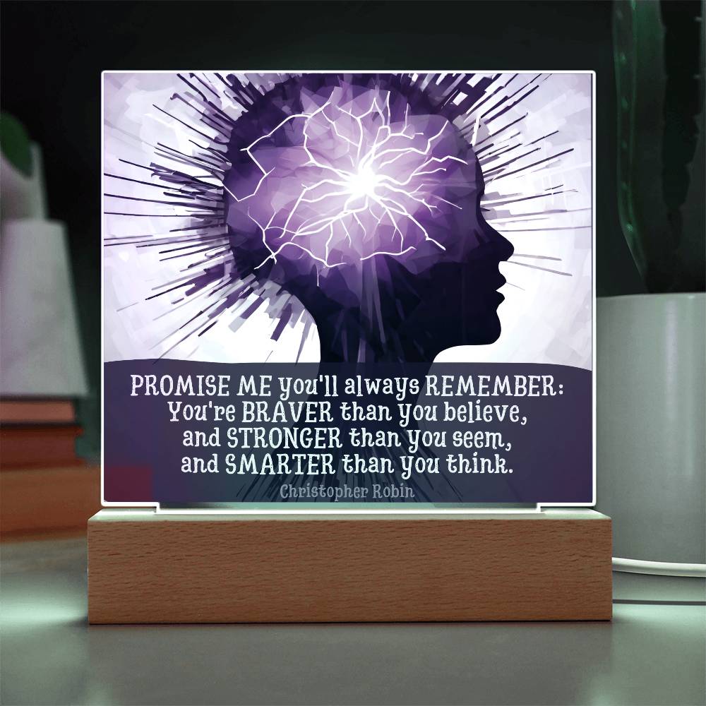 Braver Than Epilepsy Plaque - Jewelry - Epileptic Al’s Shop