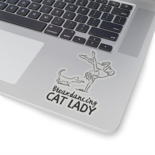 Breakdancing Cat Lady Kiss - Cut Stickers - Paper products - EpiAl's Shop