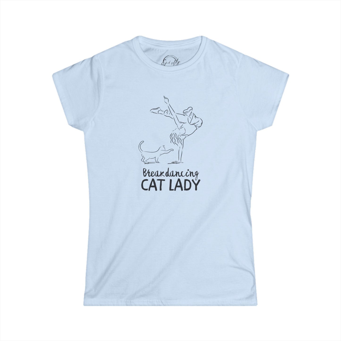 Breakdancing Cat Lady Softstyle Tee - T - Shirt - EpiAl's Shop