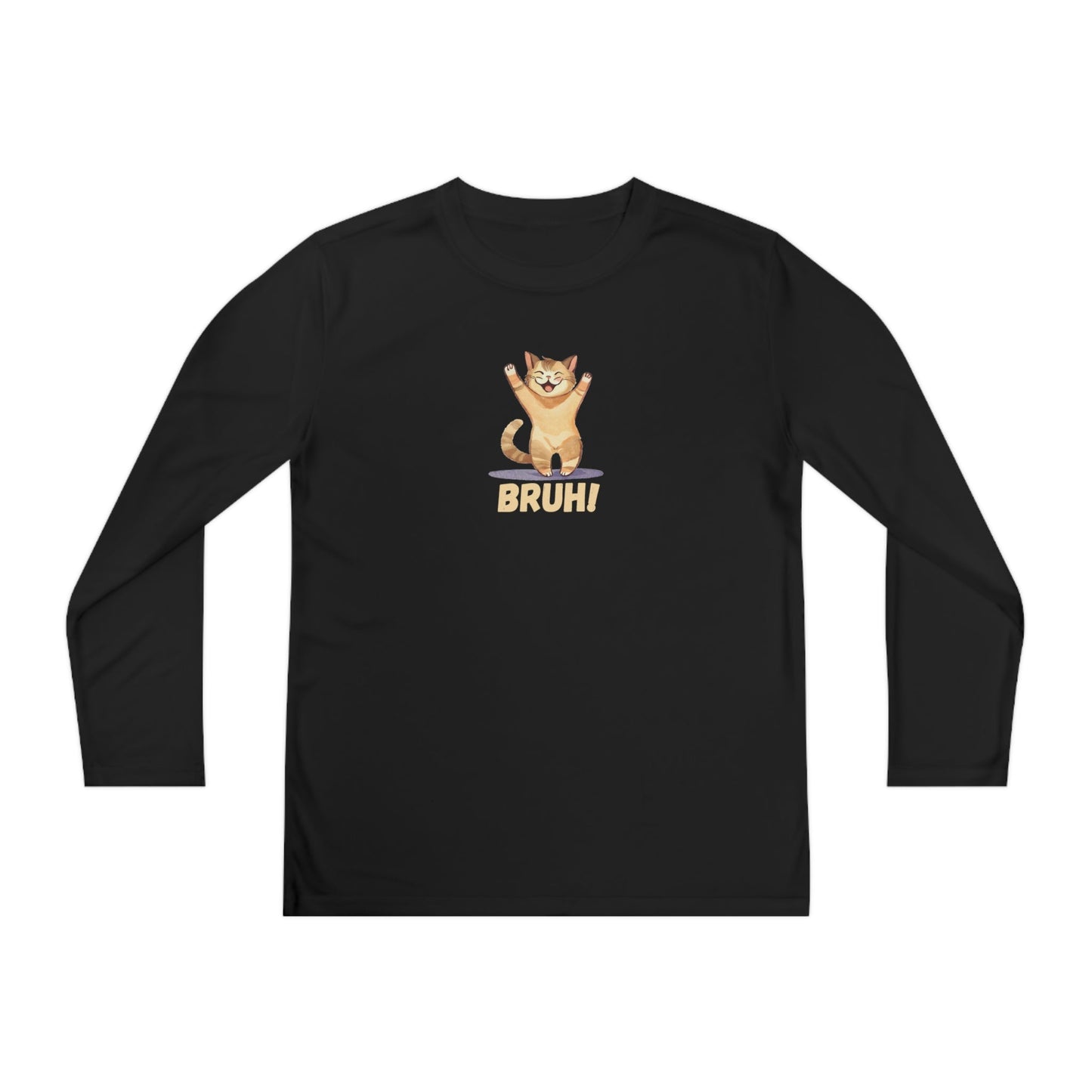 Bruh Youth Long Sleeve Competitor Tee - Kids clothes - Epileptic Al’s Shop