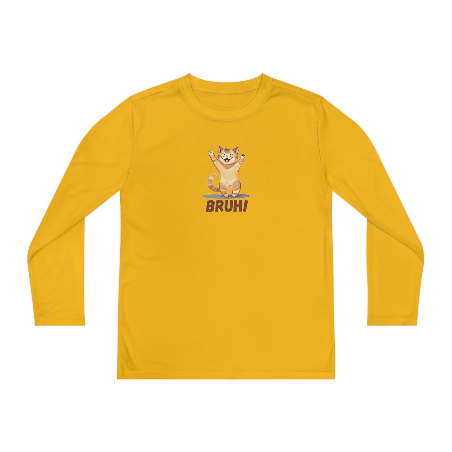 Bruh Youth Long Sleeve Competitor Tee - Kids clothes - Epileptic Al’s Shop