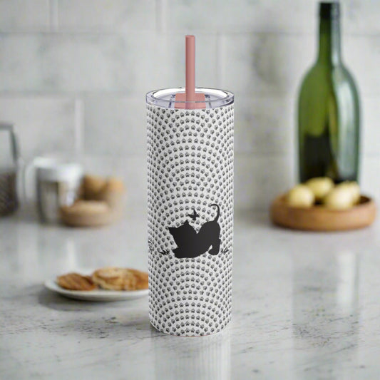 Butterfly Kitties Maars Maker Skinny Matte Tumbler, 20oz - Mug - Epileptic Al’s Shop