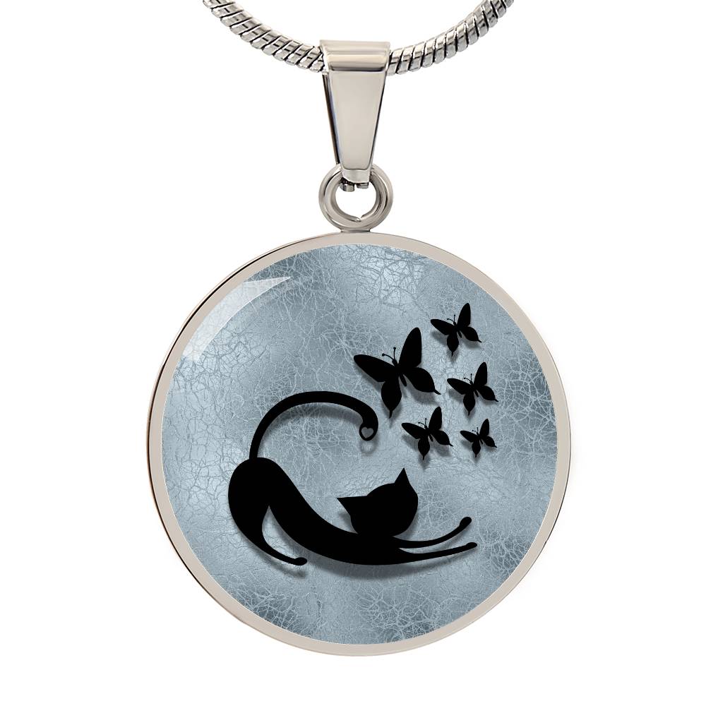 Butterfly Kitty Necklace - Jewelry - Epileptic Al’s Shop