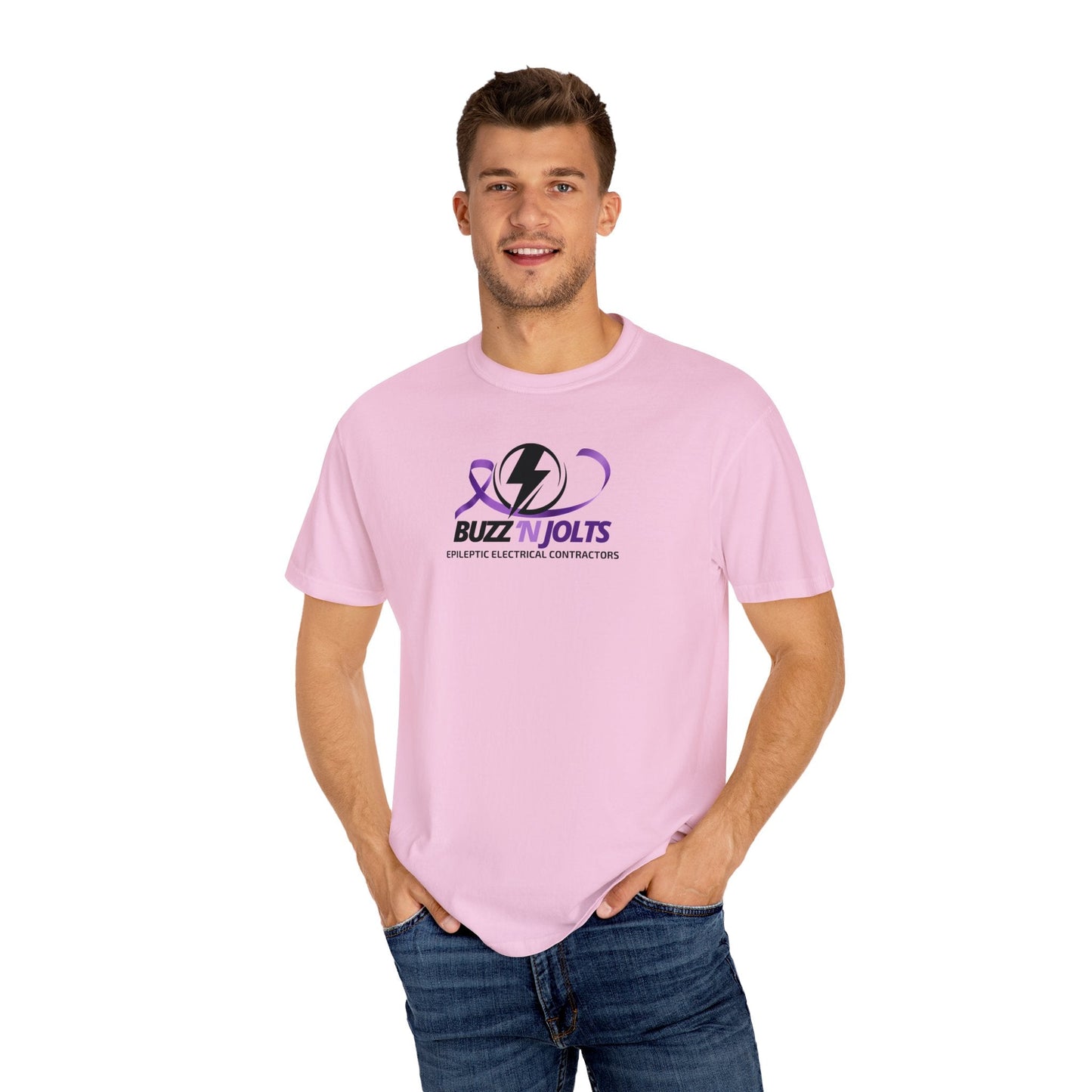 Buzz 'n Jolts Unisex Garment - Dyed T - shirt - T - Shirt - Epileptic Al’s Shop