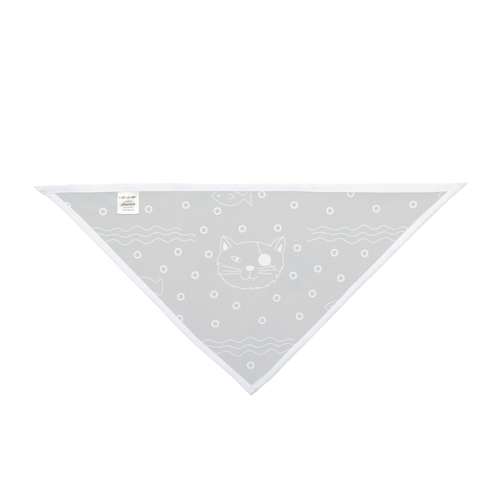 B&W Kitty Pet Bandana - Pets - Epileptic Al’s Shop