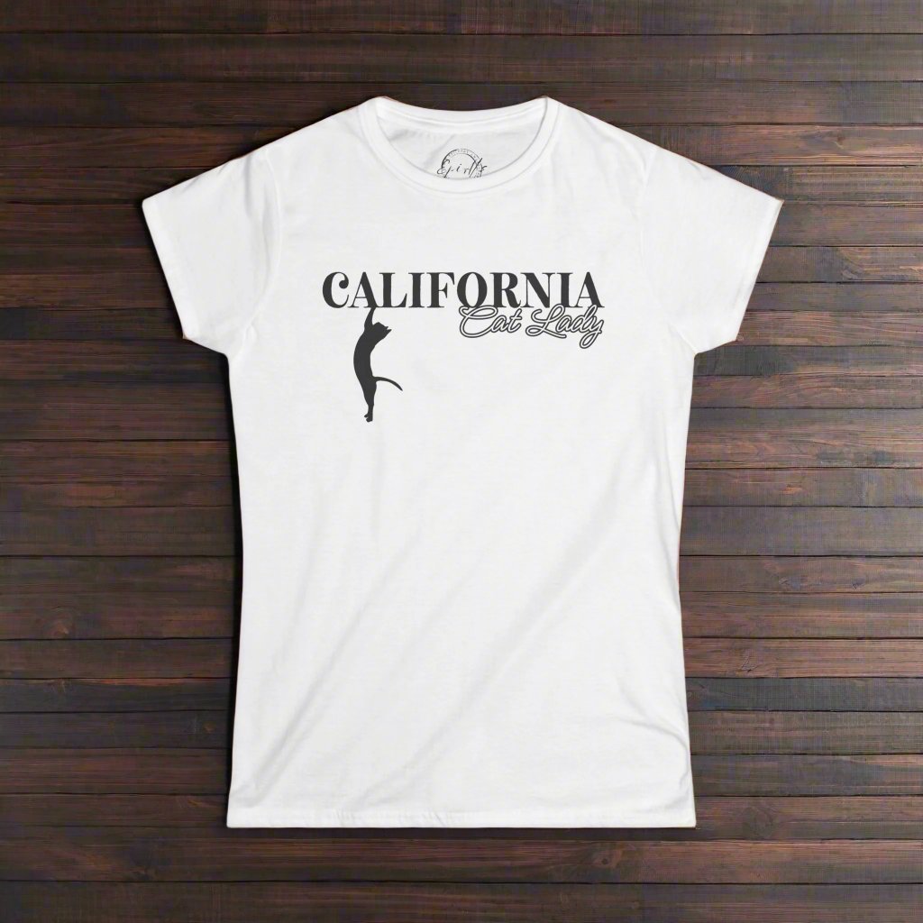 California Cat Lady Softstyle Tee - T - Shirt - EpiAl's Shop