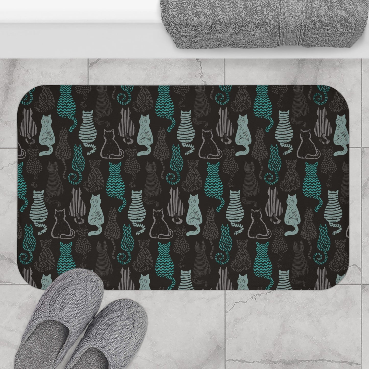 Camo Cats Bath Mat - Home Decor - Epileptic Al’s Shop