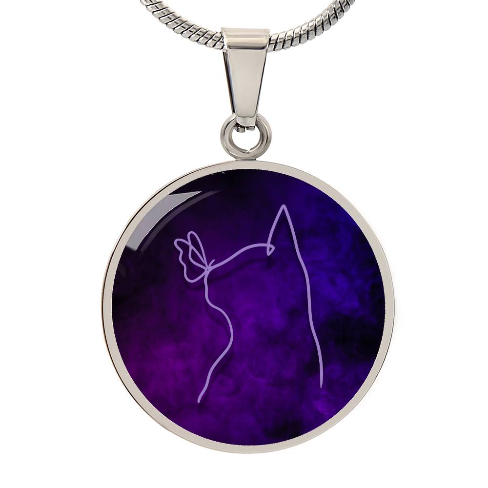 Cat & Butterfly Necklace - Jewelry - Epileptic Al’s Shop