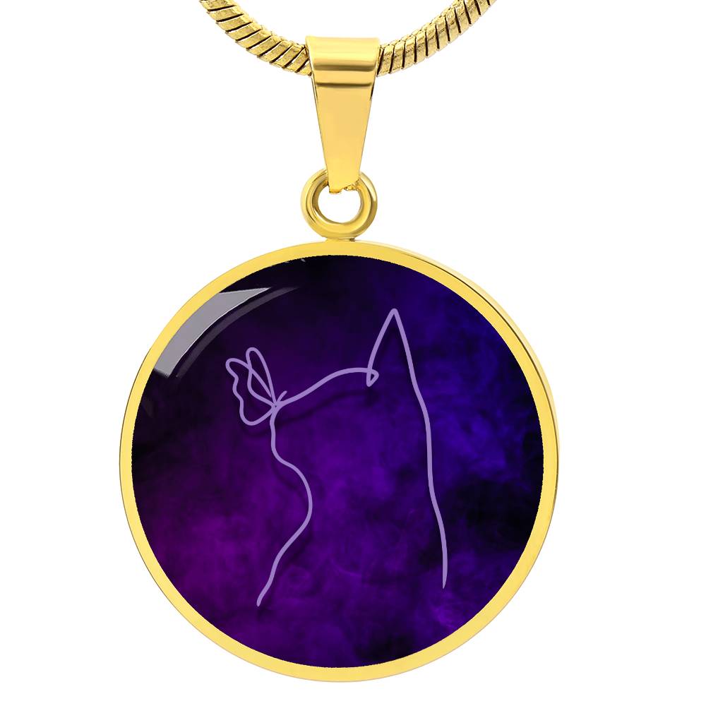 Cat & Butterfly Necklace - Jewelry - Epileptic Al’s Shop