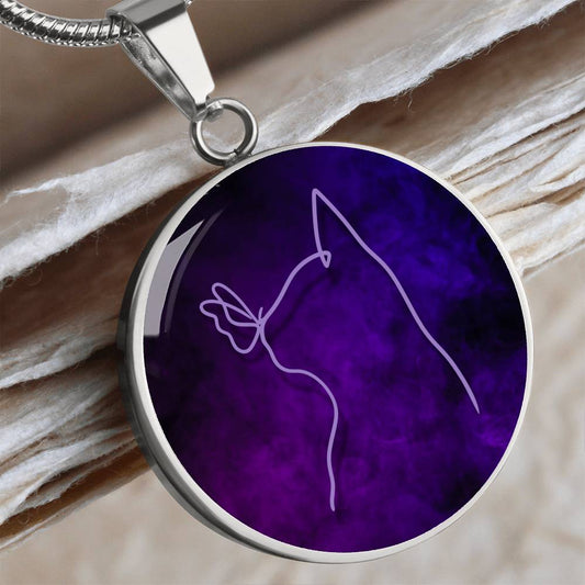 Cat & Butterfly Necklace - Jewelry - Epileptic Al’s Shop